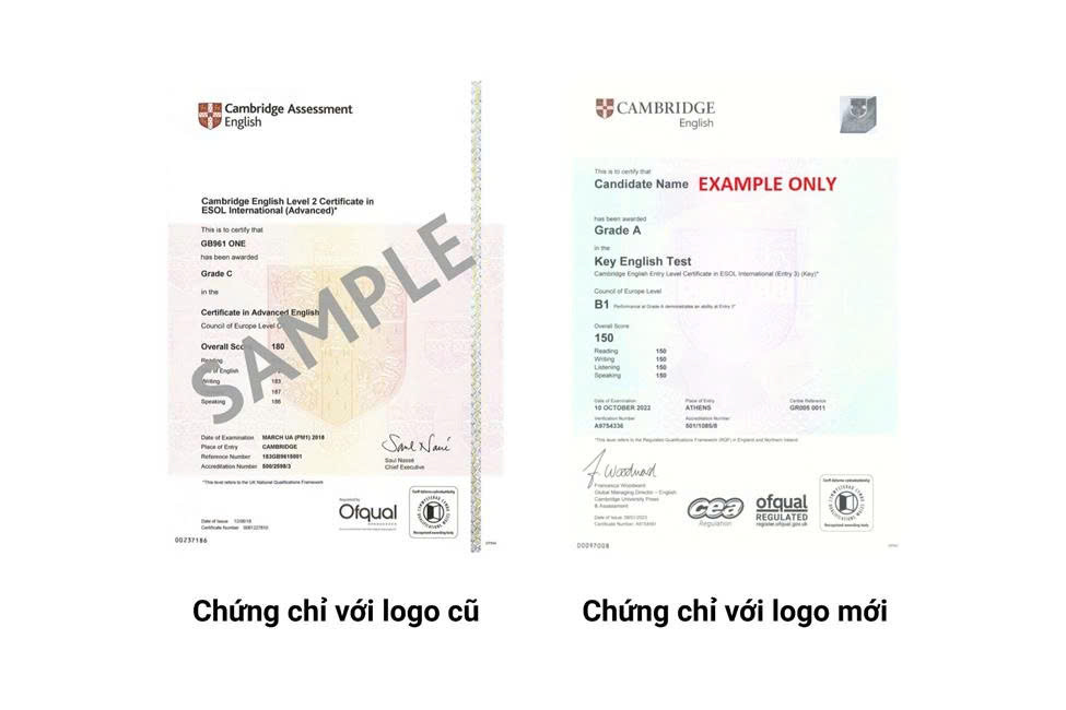 CAMBRIDGE ASSESSMENT ENGLISH CHÍNH THỨC ĐỔI TÊN THÀNH CAMBRIDGE ENGLISH