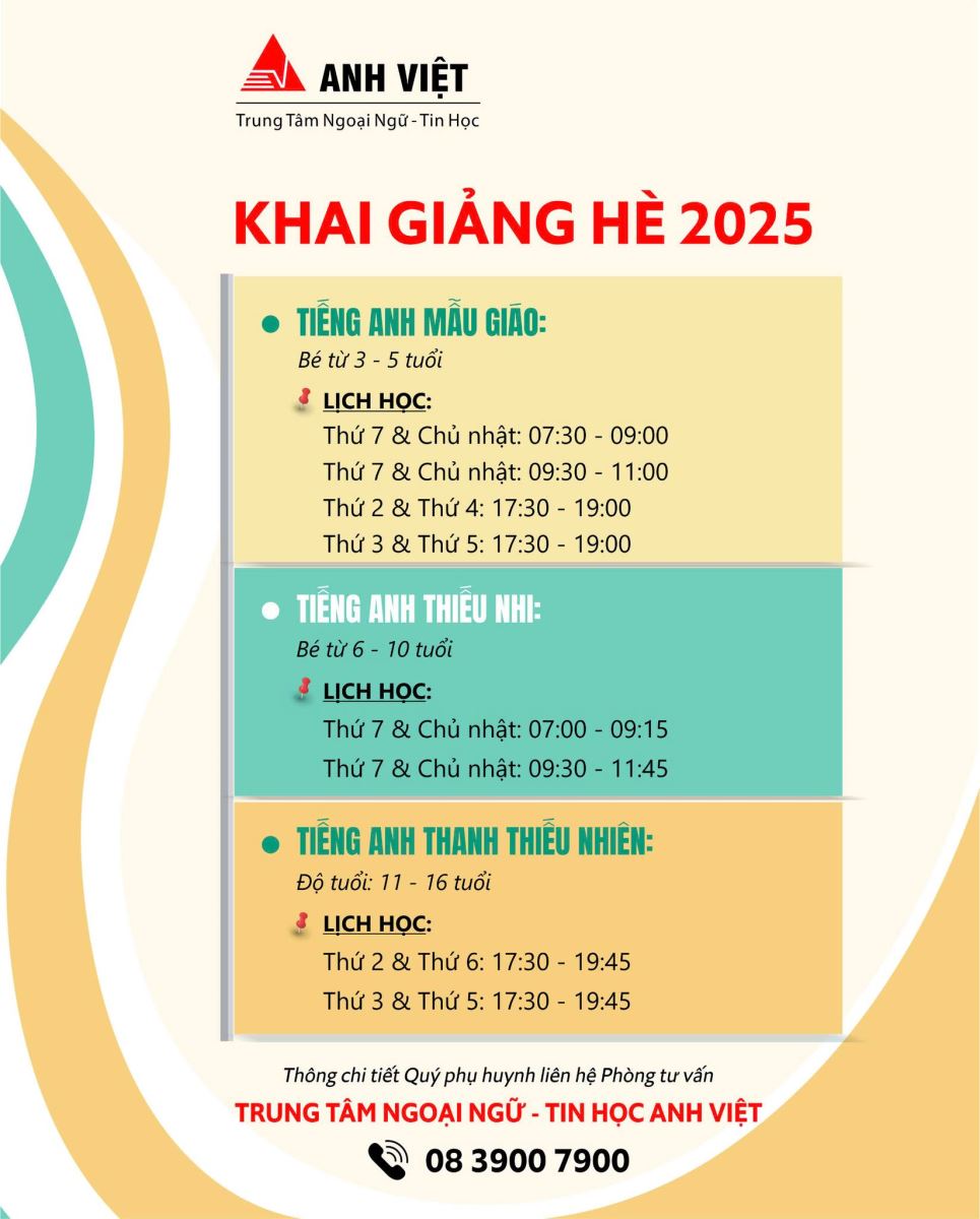  MÙA HÈ - CƠ HỘI VÀNG ĐỂ CHINH PHỤC TIẾNG ANH!