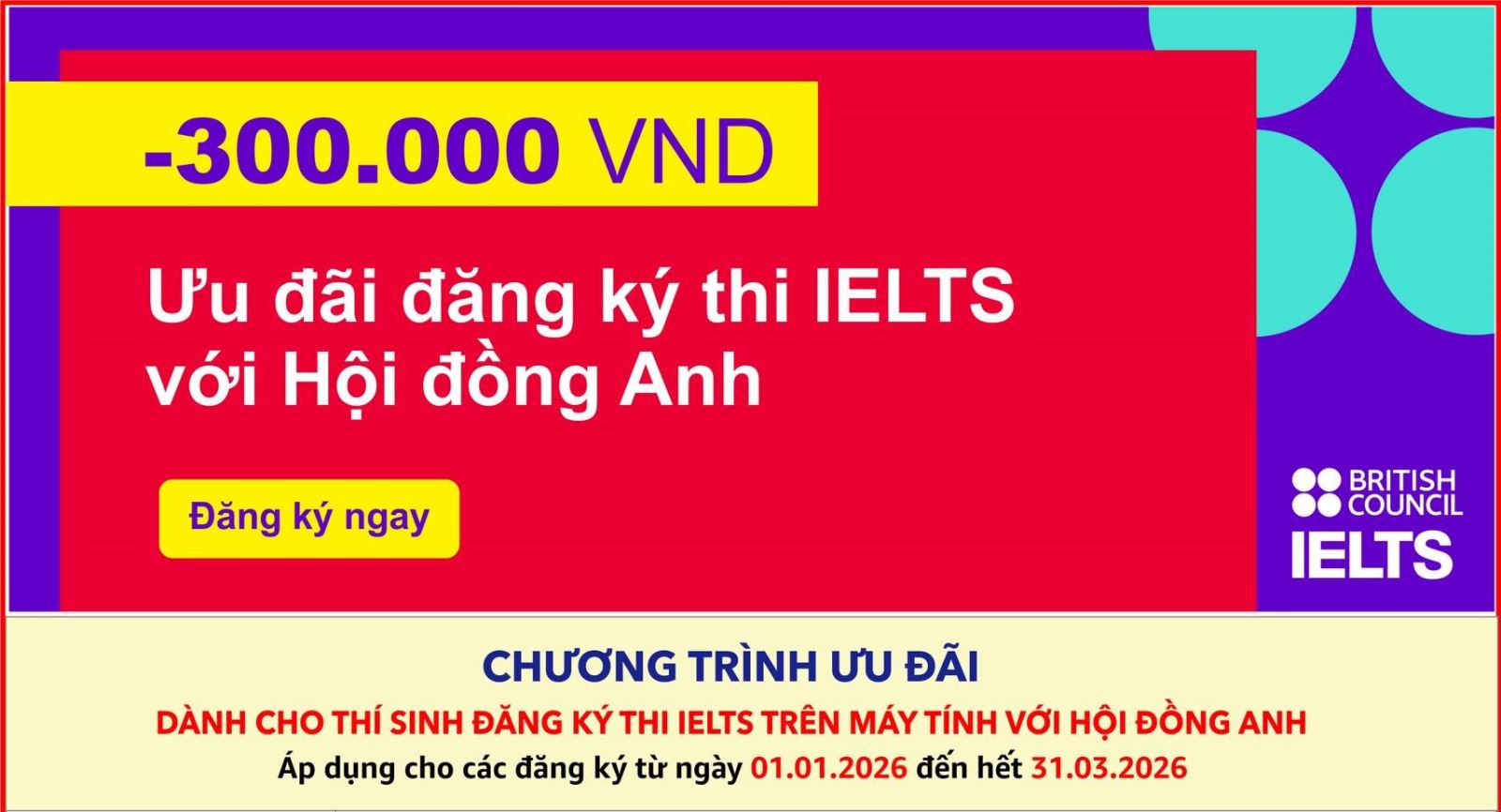 CHÀO TẾT BÍNH NGỌ 2026 - MỞ LỘC ĐẦU NĂM, BỨT PHÁ BAND ĐIỂM IELTS CÙNG HỘI ĐỒNG ANH 